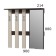 Enter hanger, 900 × 214 × 880 mm, wenge / dairy oak