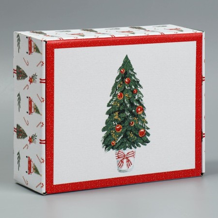 Folding box "heat and comfort", 27 x 21 x 9 cm, new year-1