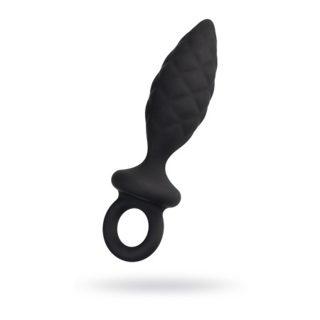 Anal plug Erotist Strob M - Size, silicone, black, 13.5 cm