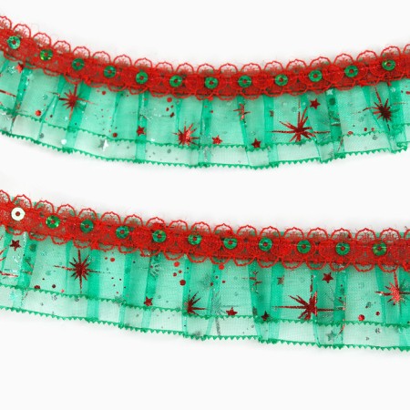 Braid green red 4 cm winding 10 meters-2