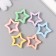 Decor for creativity plastic "Star" set 6 pcs mix 2.7x2.5 cm