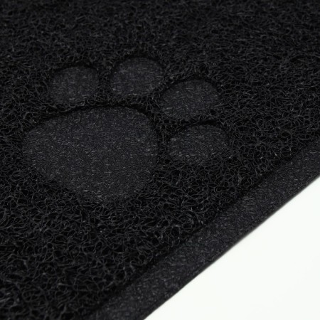 2-in-1 rug for a bowl/toilet for animals with rounded corners, 48 ​​x 35 cm, dark gray-3