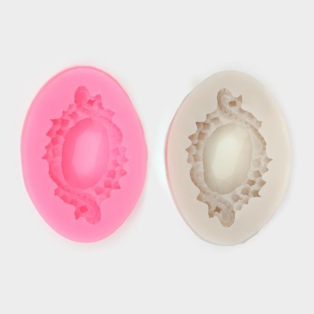 Mold "Gemstones", silicone, 6 × 4.3 cm, color mix-6