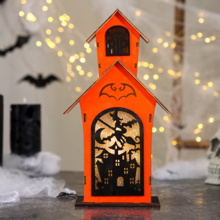 Decor with backlight "Fear Castle" 8 × 14 × 26 cm