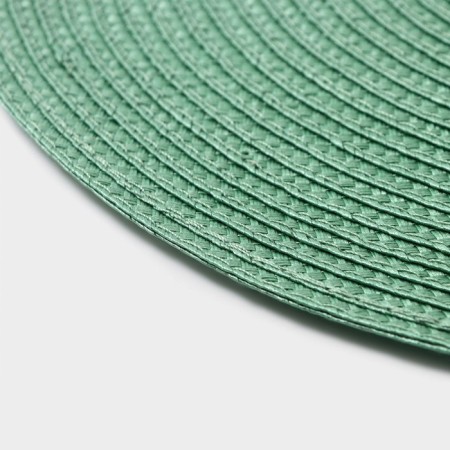 Set of serving napkins on the table "loft", 4 pcs, d = 38 cm, green color-4