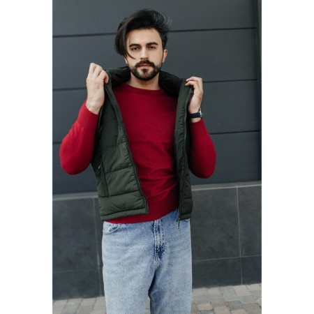 Male ise vest, size 48, khaki color-10