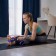 Sangh yoga belt, 180x4 cm, purple color