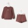 Kidsa (sweatshirt, shorts) minku, brown color, height 116 cm