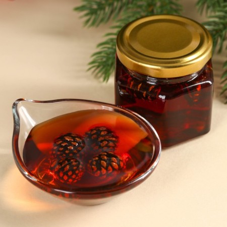 Gift set "Secrets of Mother Winter": Collection of grass 3 pcs. x 20 g, jam from pine cones, 100 ml.-3