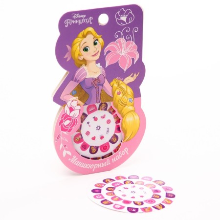 Manicure set. Nail stickers, Rapunzel-2