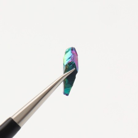 Decorative elements for the decor "stone", voluminous, emerald color/holography-5