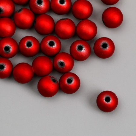 Beads for creativity plastic "Dark red" d = 1.2 cm set 500 grams-1