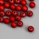 Beads for creativity plastic "Dark red" d = 1.2 cm set 500 grams