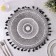 Serving napkin on the table “The Sun of the Desert”, d = 38 cm, the color is black
