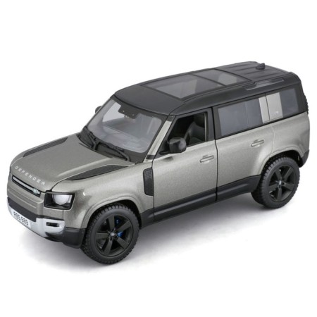 BBURAGO LAND Rover Defender 110 2022, Die-Cast, 1:24, Green color-8