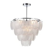 Ceiling EVOLUCE lamp. Sle104102-06. Chille. 6x60 watts, E14, 51x51x57 cm, chromium color