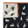 Tainted towel, size 70x140 cm, black color