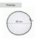 Mosquito mesh on a barrel, d = 60 cm, with a puff