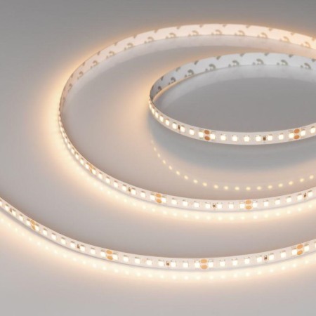 ARLIGHT LED tape 8x1 mm, 5 m, IP20, 2835, 160 LED/m, 12 W/m, 24 V, 3000K, glow warm white