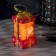 LED figure “Red Gift with Santa Claus” 6.3 × 11.5 × 6.3 cm, plastic, AAAX3 batteries (not in the kit), flame effect