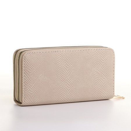 Women's wallet on lightning, beige color