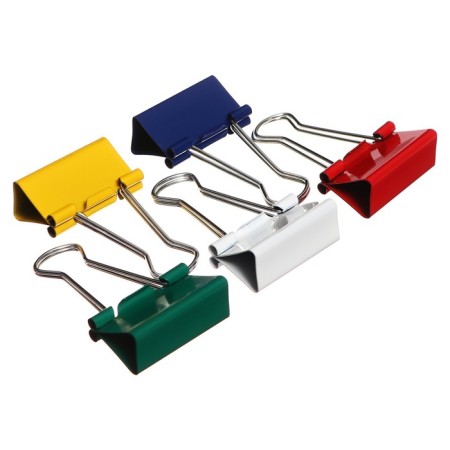 A set of clamps for cauliflower 32mm, 12 pieces, 5 colors, in a cardboard box-1