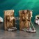 Holder - Book stand "Running" set 2pcs, bronze, 21x38cm
