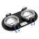 Introductive Lamp Feron DL2812, IP20, G5.3, 50 W, 175x92x25 mm, Black/Chrome color