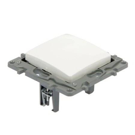 Legrand Etika 672205, 10 A, 1 key, hidden, white-1