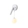 LED LED wall -mounted lamp with an interchangeable Ambrella Light, Linetech, FL66383, G9, 2 W, 150LUM, 4200K, white, white matte color