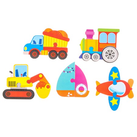Puzzle puzzle from large details "Transport"-3