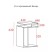 Black Bolero table, 440x440x620, concrete