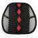 Orthopedic back on the seat reinforced, rhombus, 38 × 39 cm, black