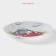 Board ceramic shade "Machine", d = 17.5 cm, white color