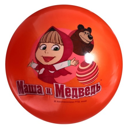 The ball "Masha and the bear", with a sticker, PVC, 23 cm-2