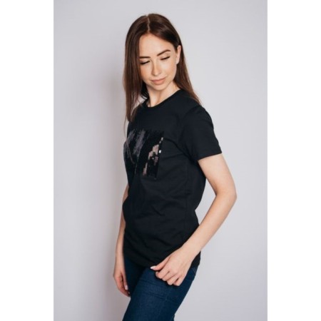 Women's T -shirt Let’s Go "Square", size 56, black color-2