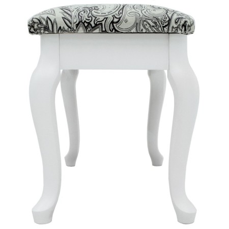 Retro banquet with storage, 550x330x430, white, Mercury fabric-4