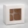 Packaging for 4 cupcakes with a window, white, 16 x 16 x 10 cm
