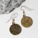 Earrings "Asgard" Symbols, color black gold