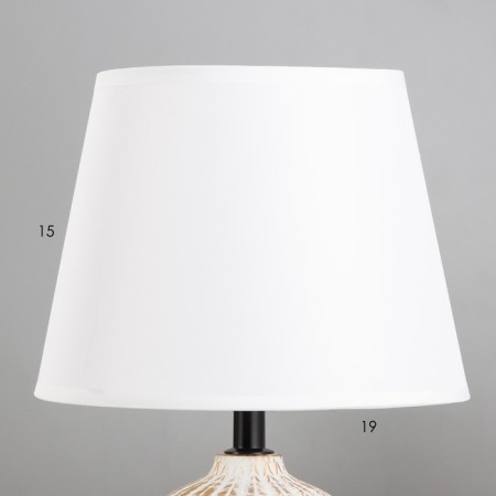 Berte table lamp E27 40W white-gold 20x20x32 cm-3