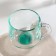 Glass mug "Gramine", 300 ml, color mix