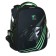 School backpack 38 x 30 x 16 cm, ergonomic back, Stavia "Super Car", black/green