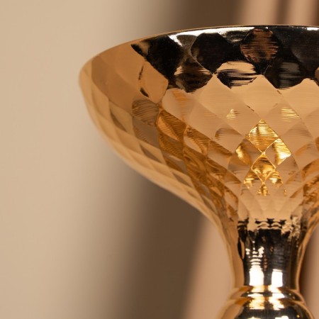 Summary Metal for 1 candle "Richard" Color Gold 12.5 x 12.5 x 44 cm-14