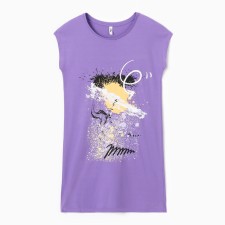 Homemade dress, purple color, rr 46
