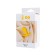 Anal plug Blob, silicone, yellow color, 5.5 cm, d = 2.1 cm