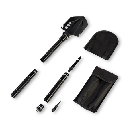 Multifunctional shovel 9V1 in a case, 67 cm, black