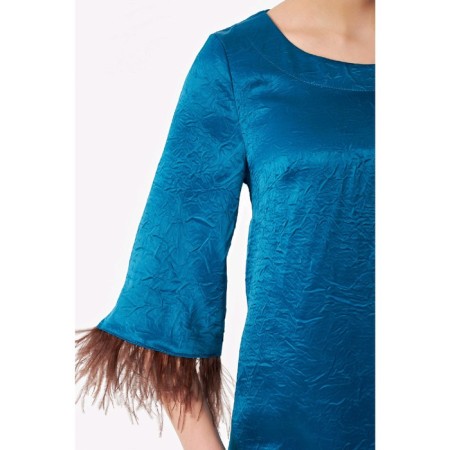 Female dress, size 42, turquoise color-2