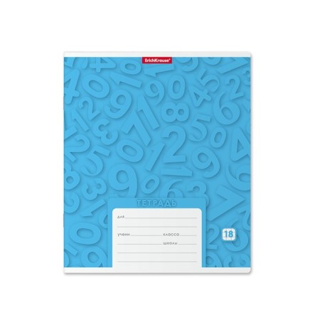 Notebook 18 sheets cell "Typographic. Figures", cardboard cover, mix-1