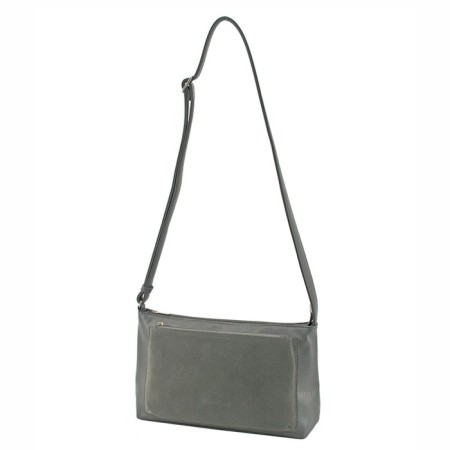Women's bag (B2800-05140) Artificial leather + suede, gray, 1x210x30 cm