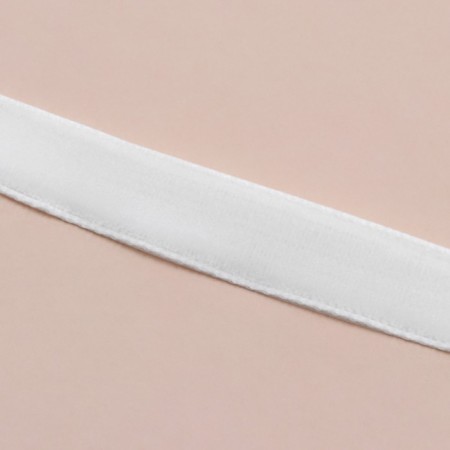 Velvet tape, 6 mm, 18 ± 1 m, white color No. 01-2